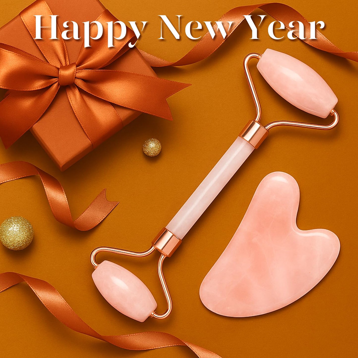 BAIMEI IcyMe Jade Roller & Gua Sha, Face Roller Redness Reducing Skin Care Tools, Self Care for Men Women, Massager for Face, Eyes, Neck, Relieve Fine