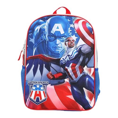 Bioworld Marvel Captain America 16 Cosplay Chest Panel Youth Backpack