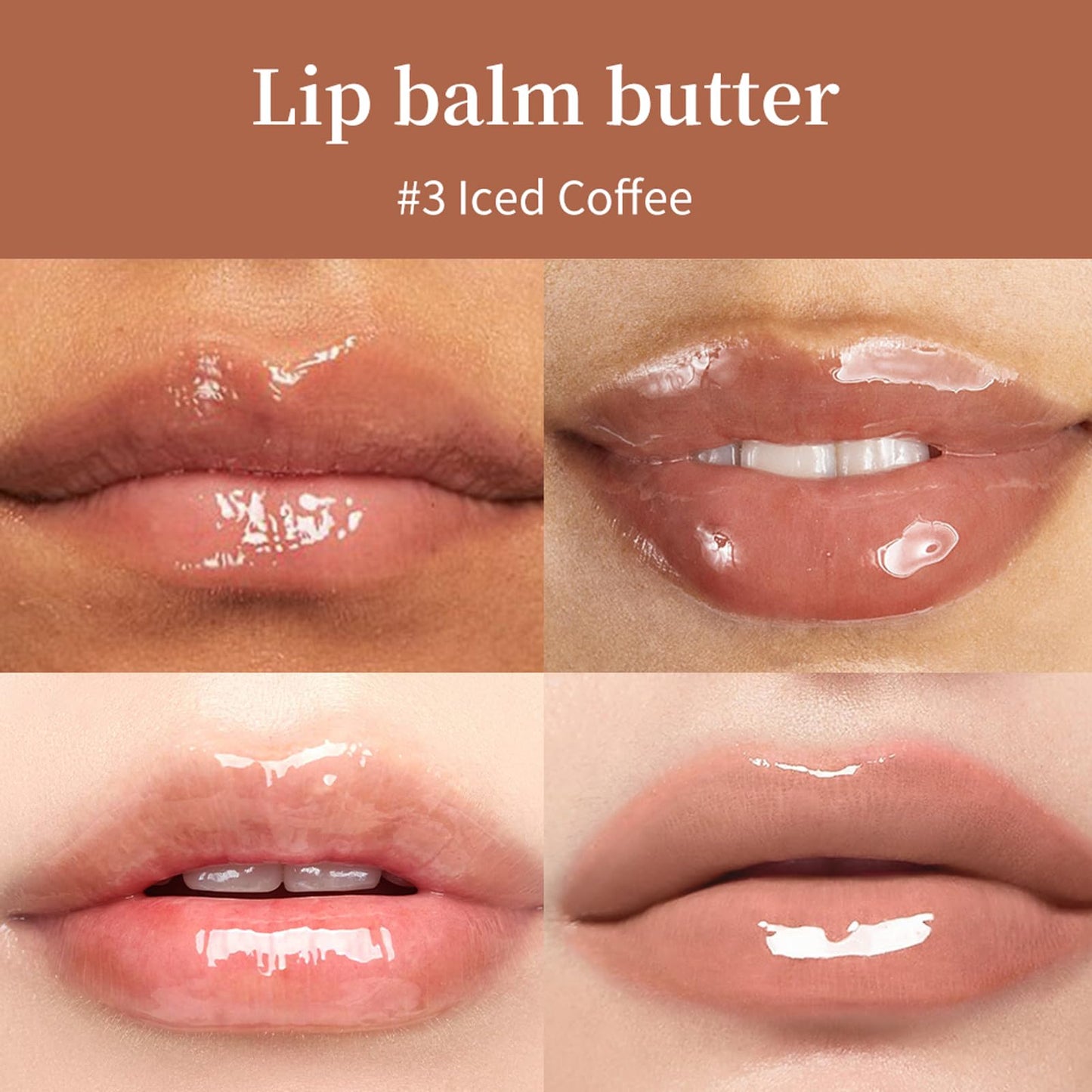 Summer Special Lip Butter Nourishing Hydration Lip Gloss with Shea Butter & Olive Oil Soothes Dry Lips and Lip Care Lip Balm with Natural Tint & Gloss Beauty and Personal Care Eudivine
