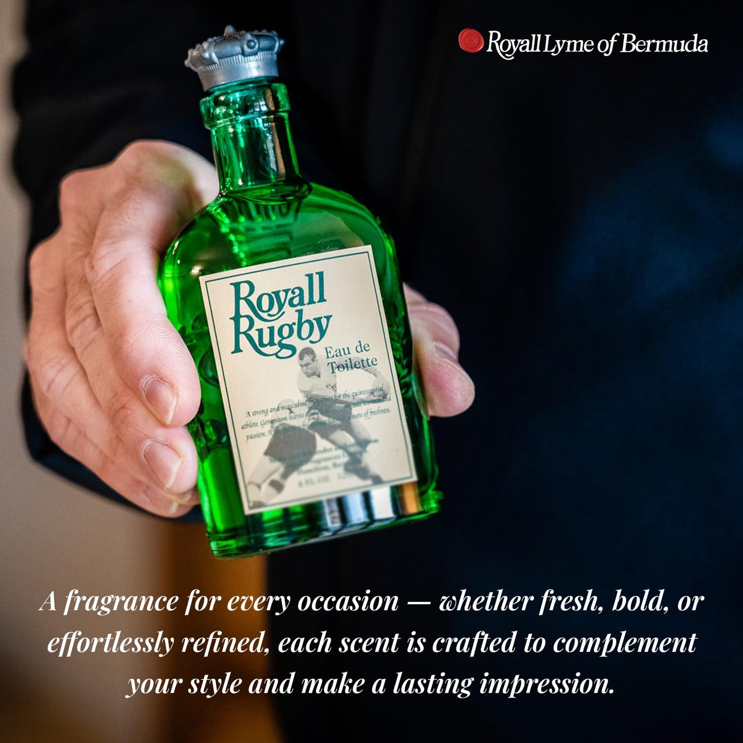 ROYALL RUGBY, Men's Eau de Toilette, Fresh Green & Citrus Fragrance - 2 Fl oz Splash