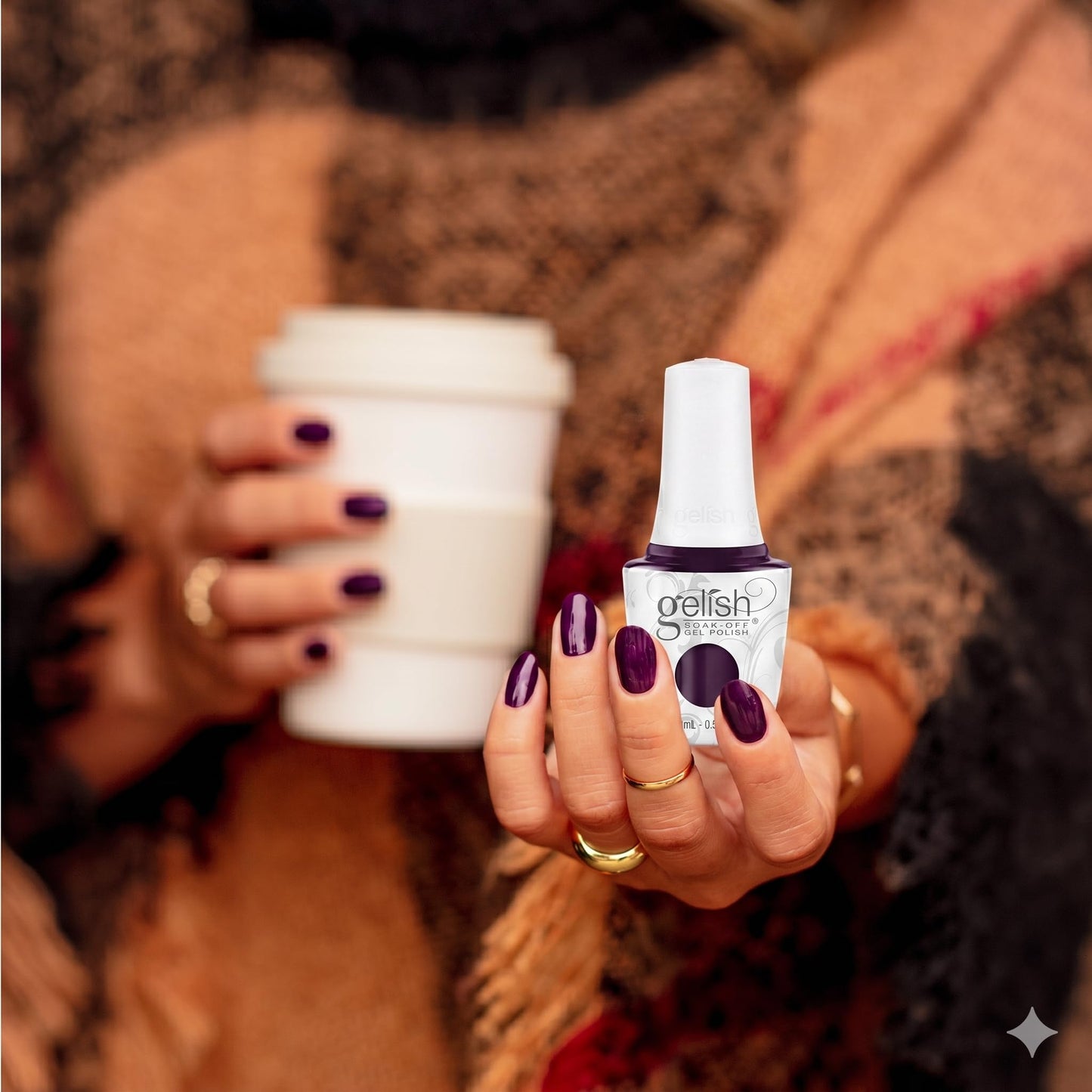 Gelish TPO-Free Soak-Off Gel Nail Polish - Plum Tuckered Out, 9 mL Beauty & Personal Care Gelish