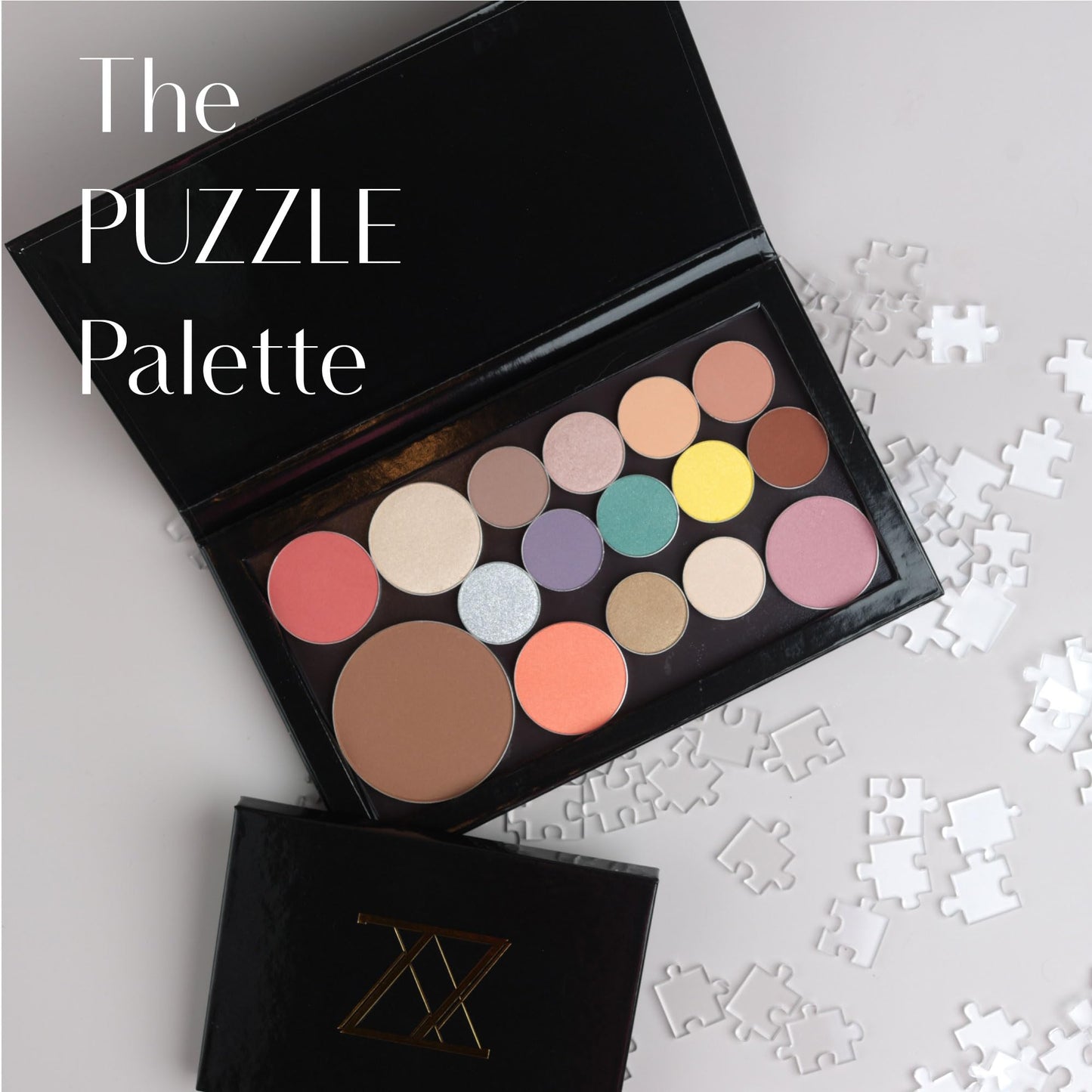 Puzzle Bronzer | Single Pan, Magnetic, Powder, Blendable, Buildable, Long Lasting, Clean, Vegan, Cruelty-Free, Paraben-Free, Eco-friendly, High