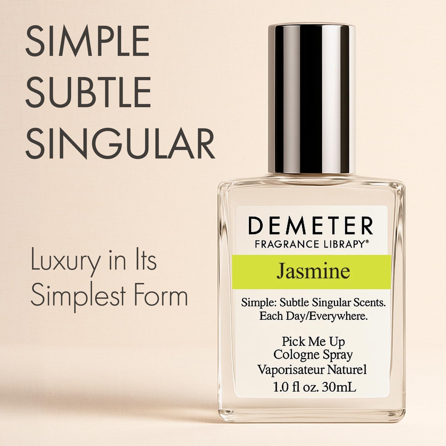 DEMETER Natural Perfume Spray Cologne for Women, Jasmine, 1 oz