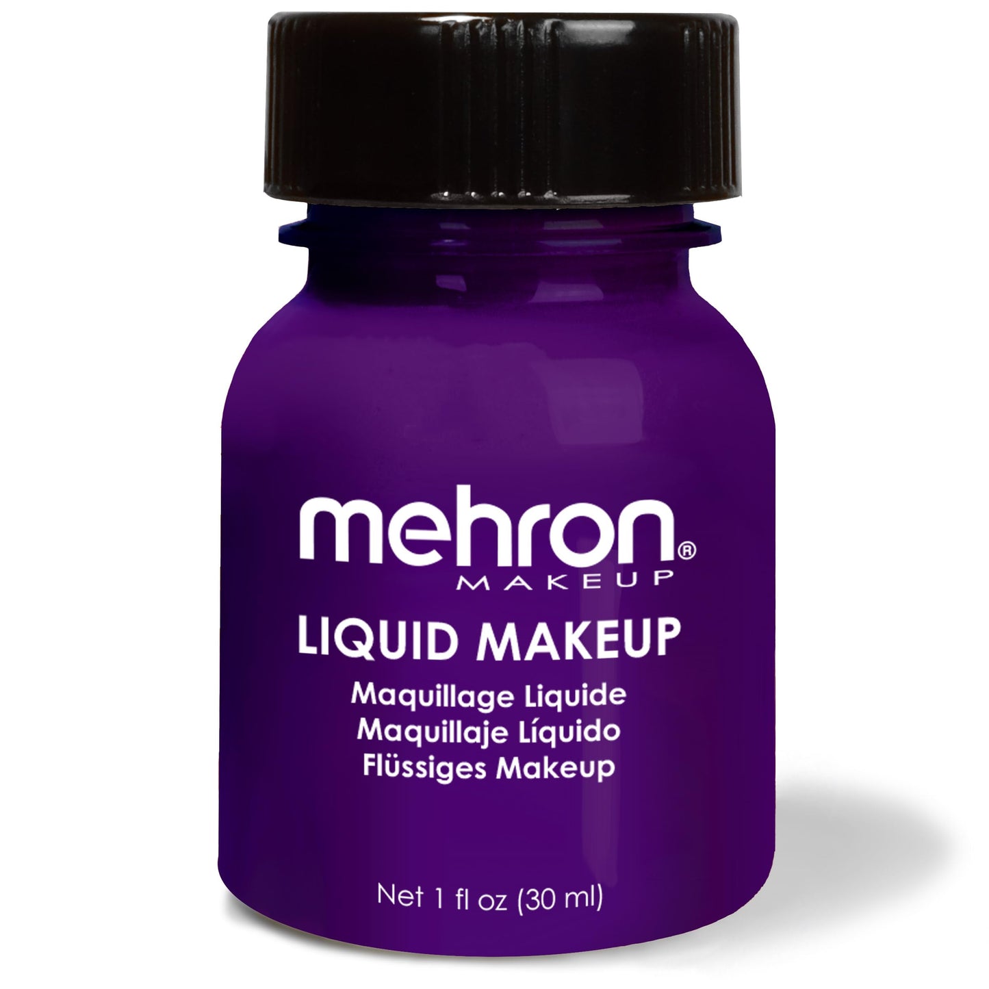 Mehron Makeup Liquid Makeup | Face Paint and Body Paint Perfect for Halloween, Cosplay I Air Brush Compatible Body Paint (1 oz) (PURPLE)