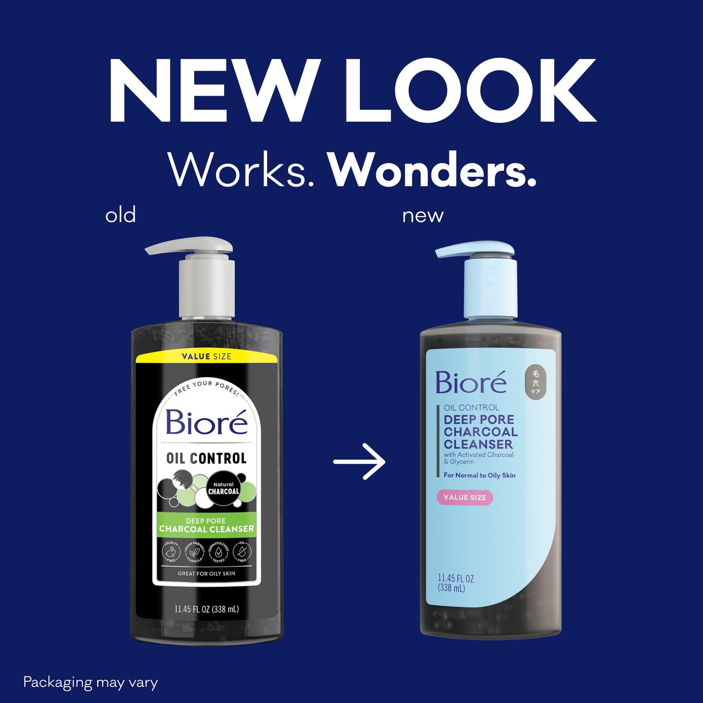 Biore Deep Pore Charcoal Face Wash For Oily Skin, 11.45 fl oz Beauty and Personal Care Bioré