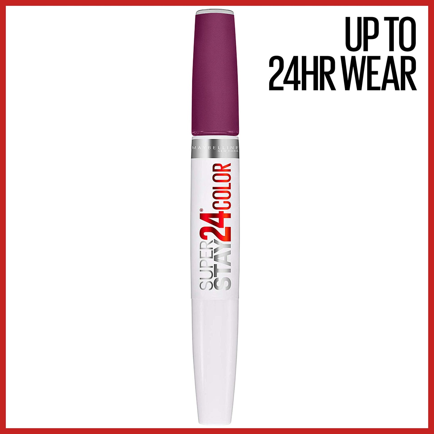 Maybelline SuperStay 24 2-Step Liquid Lipstick Makeup, Boundless Berry, 1 kit