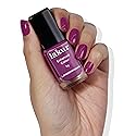 LONDONTOWN lakur Nail Polish - Chip-Resistant, Non-Toxic, Conditions & Hydrates Nails | Glossy Deep Ultraviolet Purple, Violet Hibiscus, .40 fl oz