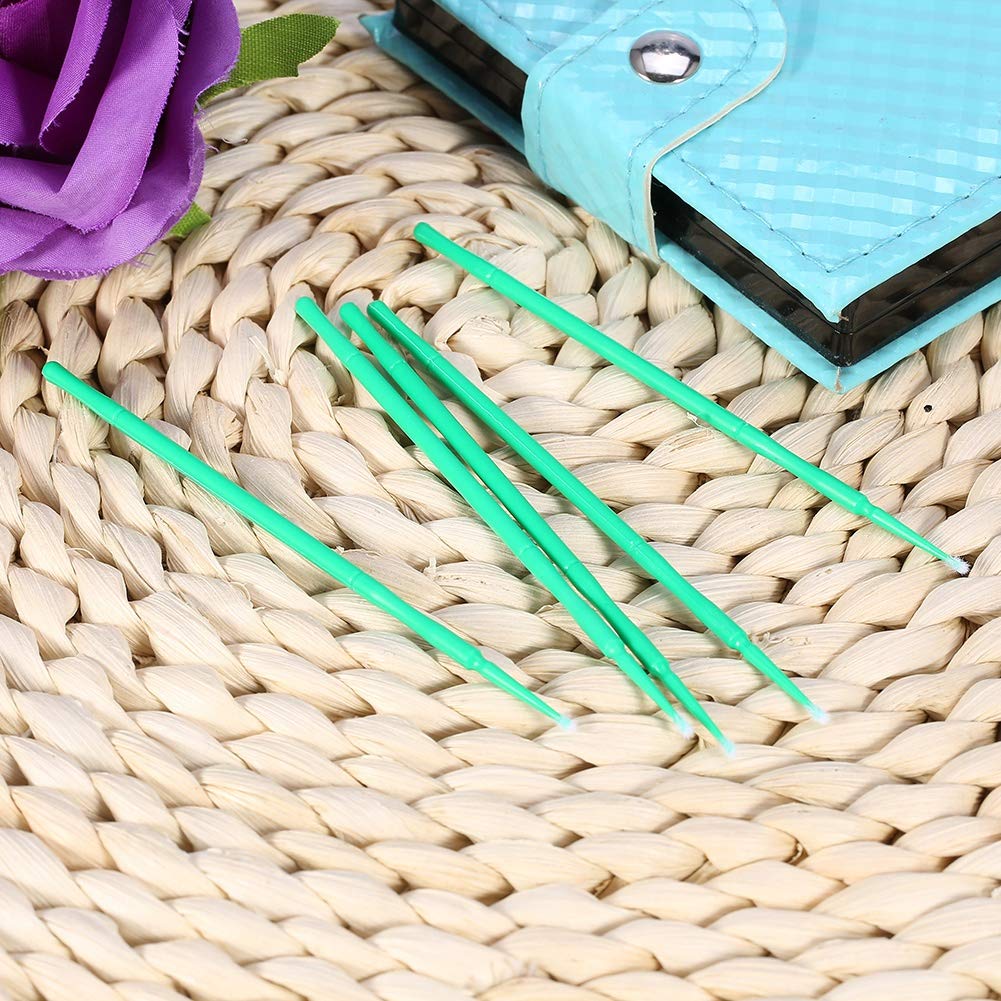 Salmue 4 Colors Available 100PCS/Bag Disposable Micro Applicator Brushes, Women Eyelash Extension Brushes for Makeup Brushes, Extension Mascara Brush