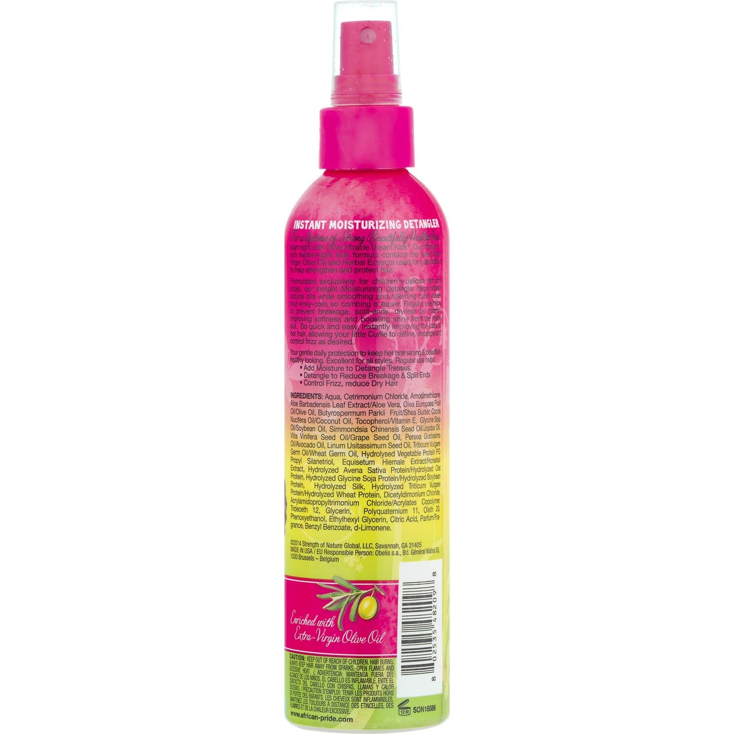 African Pride Dream Kids Olive Miracle Detangler 8 Ounce (235ml) (2 Pack)