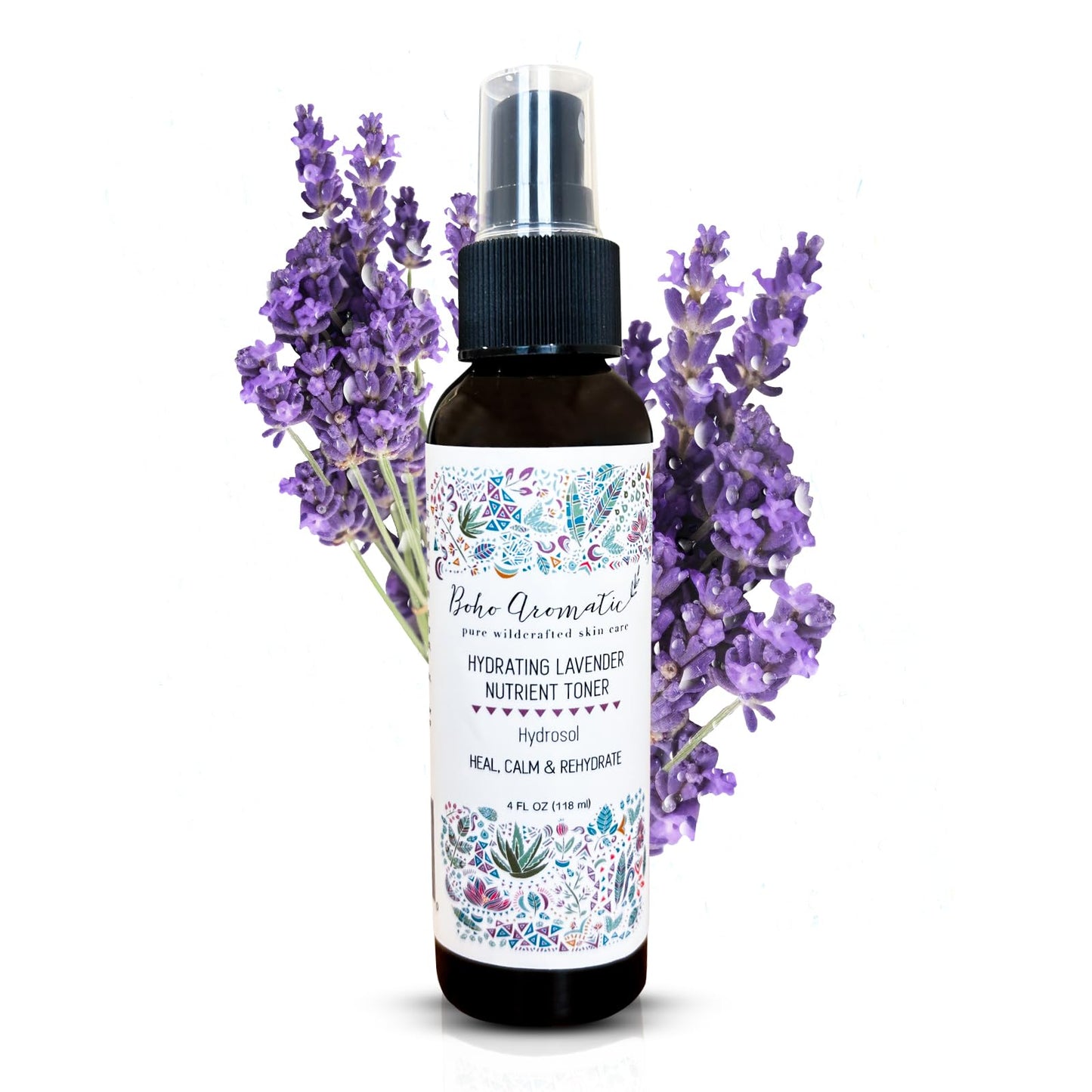 Hydrating Lavender Facial Mist - Natural Face Spray Toner with Pure Lavender Hydrosol - Refreshing & Calming Skincare Mist for Dry or Sensitive Skin