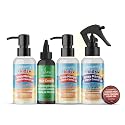 Locsanity Natural & Organic Kids Travel Kit, Gentle 2-in-1 Shampoo/Conditioner, Deep Moisturizing Conditioner, Healthy Hair Growth Oil, Detangler, Gel