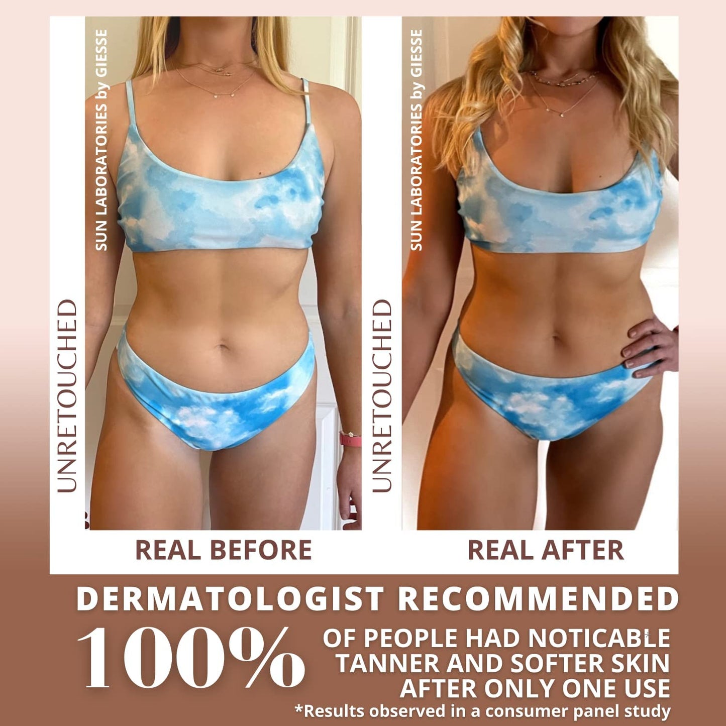 Sun Laboratories By Giesee Tanning Mitt Plus Tan Overnight Self Tanner 2 oz - Self Tanning Lotion, Medium Tone Self Tanner, Organic Sunless Tanning