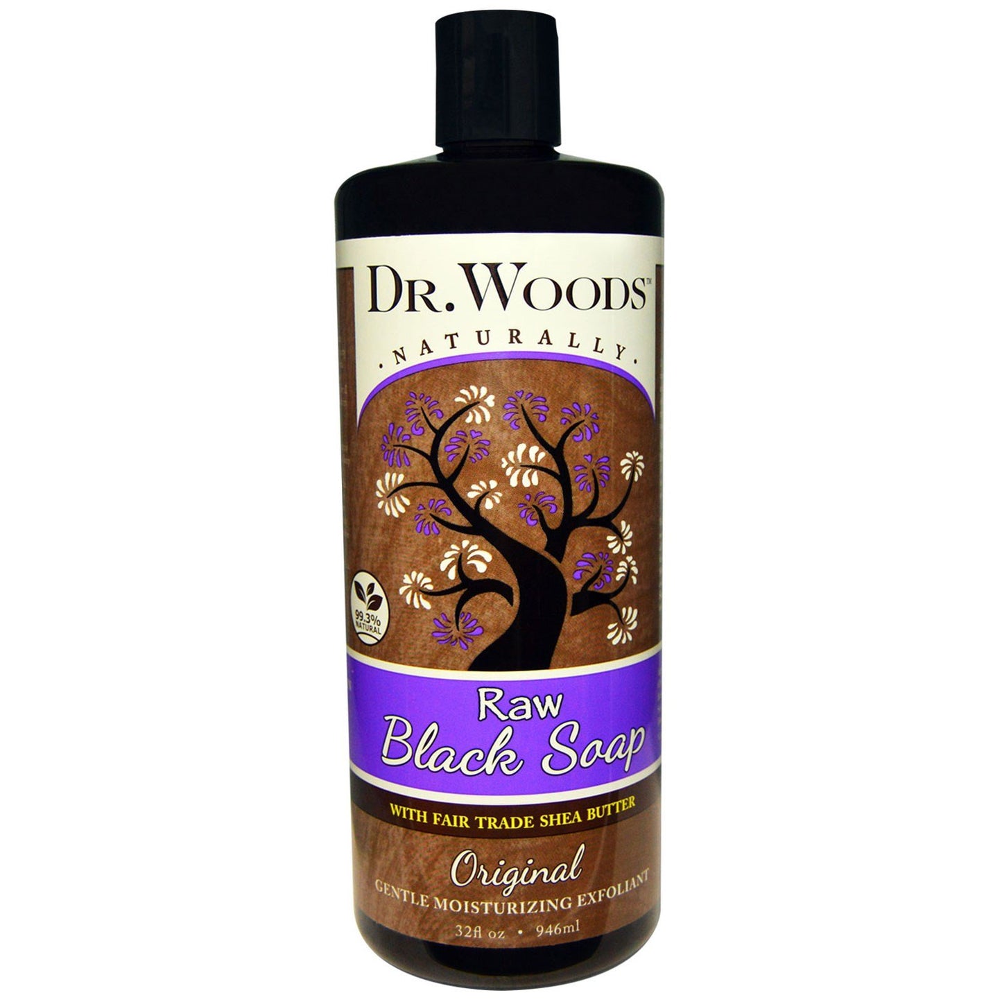 Dr. Woods Shea Vision Pure Black Soap with Organic Shea Butter, 32 Ounce
