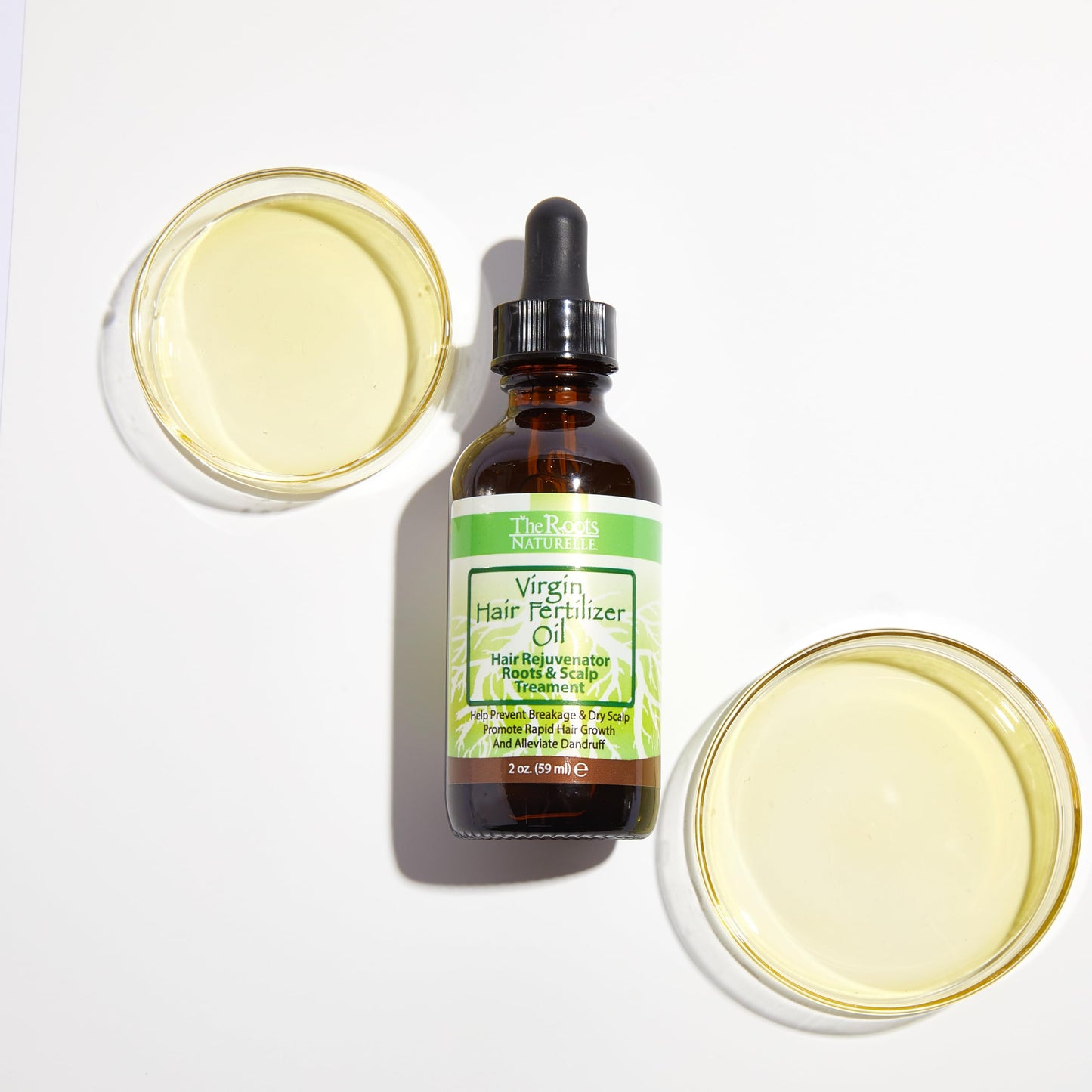 Virgin Hair Fertilizer Oil - Roots and Scalp Treatment for Thinning or Breaking Hair | Enriched with Jamaican Black Castor Oil