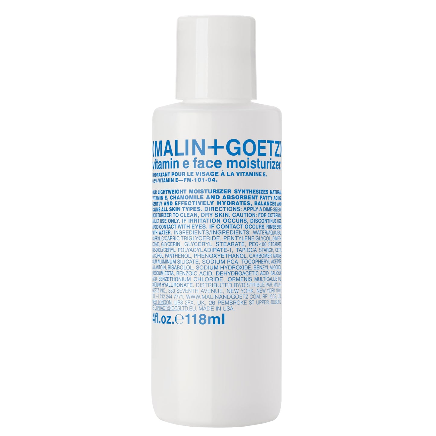 MALIN+GOETZ Women's Vitamin E Face Moisturizer, 4.0 Ounce