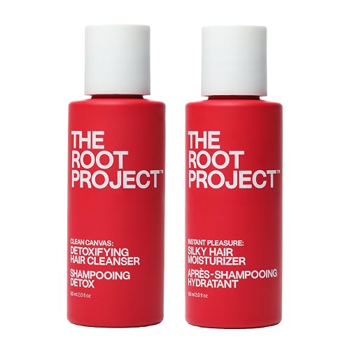 Travel Size Shampoo and Conditioner Set | Clarifying Shampoo That Nourishes. Never Stripping | Mask-Level Softness Every Wash | Clean Canvas + Instant