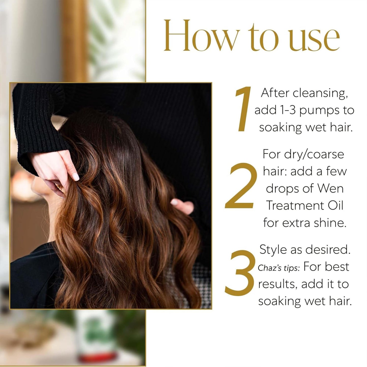 WEN by Chaz Dean Styling Creme - Styling Cream, Hair Straightener Cream for Frizzy Hair, Anti Frizz Hair Product for Styling Wavy, Curly, Straight