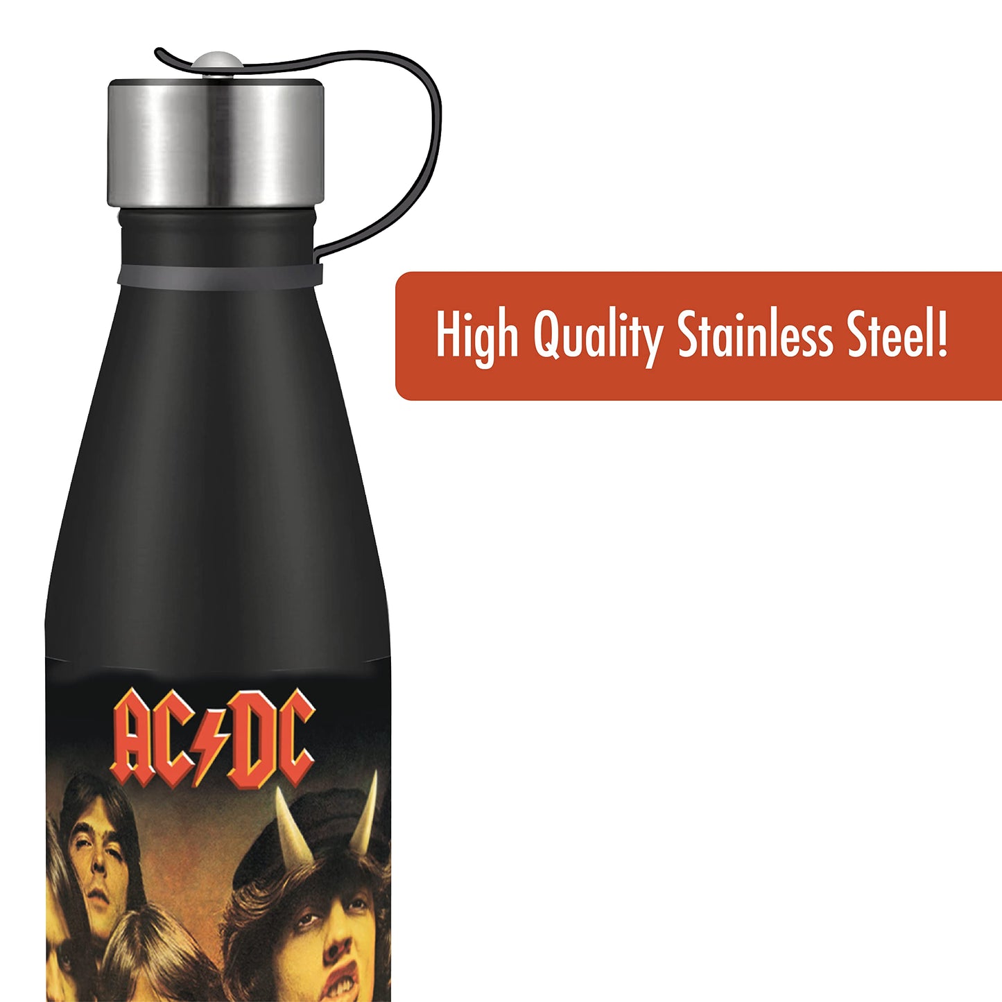 ICUP AC/DC Highway To Hell 17 oz Stainless Steel Pin Bottle