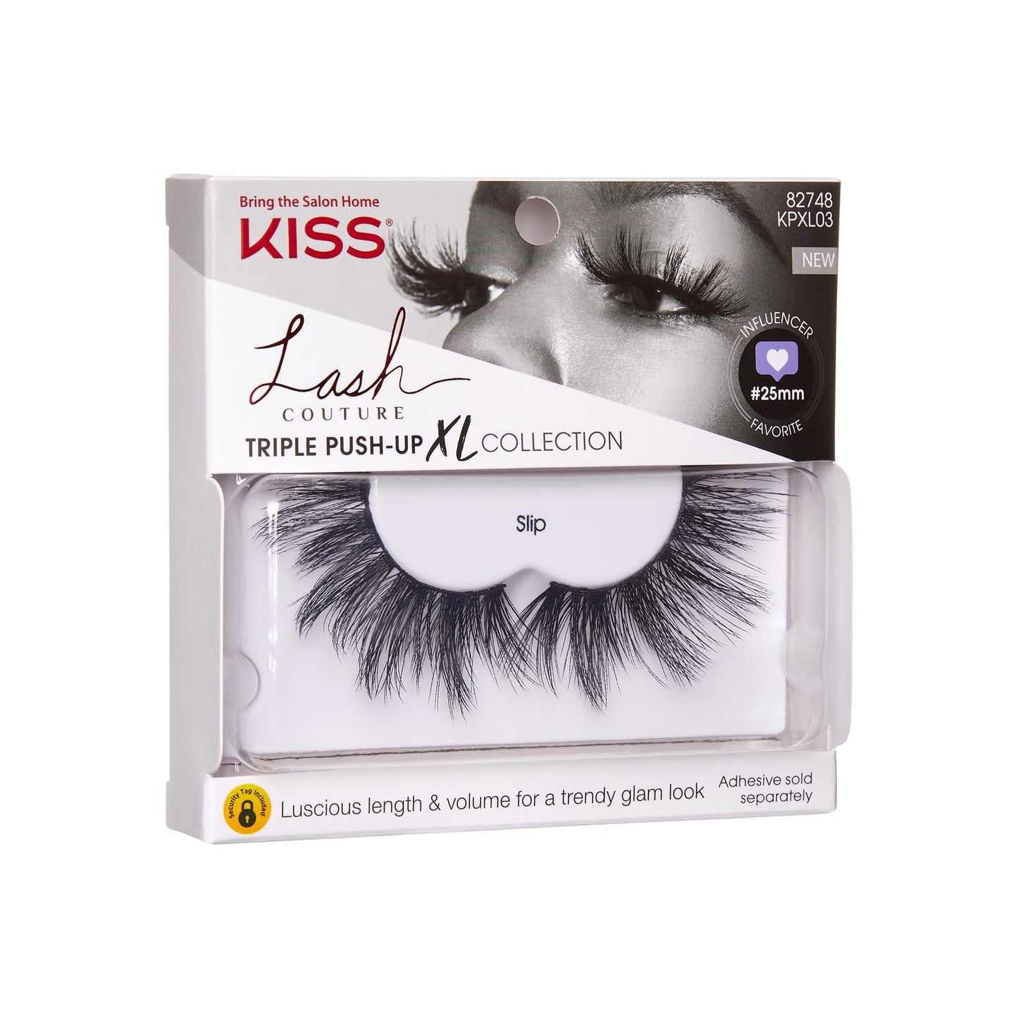 KISS Lash Couture Triple Push Up XL Collection False Eyelashes, 3D Volume in Extra Long Length with Triple Design Technology, Cruelty-Free