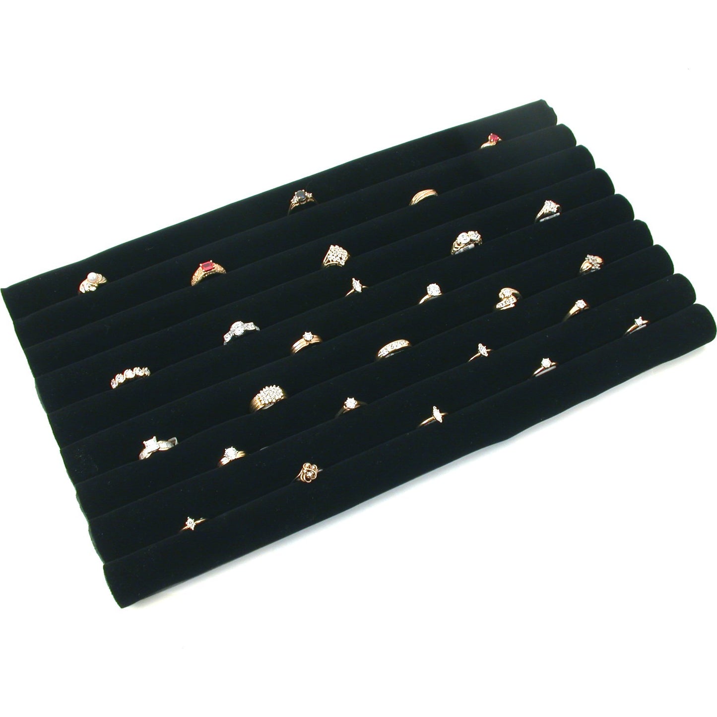 FindingKing Jewelry Display Case Box 36 Ring Velvet Insert New