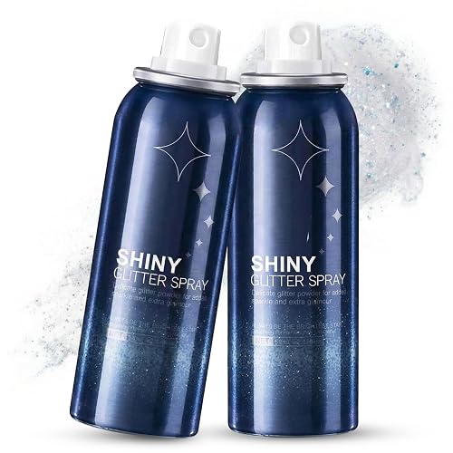 HANYWIL Body Glitter, Glitter Spray for Hair and Body, Spray, Hairspray Clothes, Long-Lasting Shimmer Suitable Stage, Festival Rave Makeup Prom