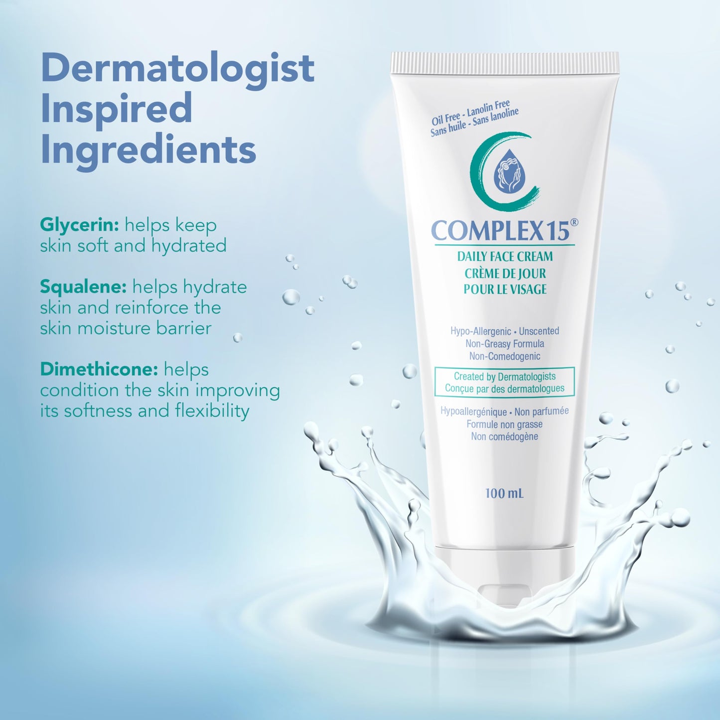 Complex 15 Daily Face Cream 3.4 Ounce (100ml)
