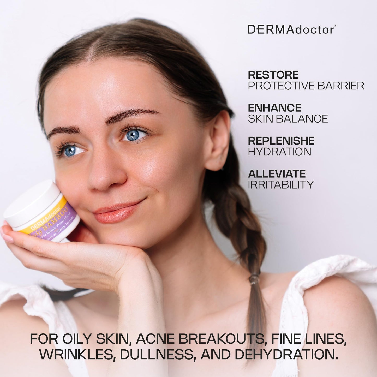 DERMAdoctor Skin Probiotics Plumping Serum, Antioxidant for Face, Skin Barrier Repair Plumping Serum, Topical Probiotics with Hyaluronic Acid