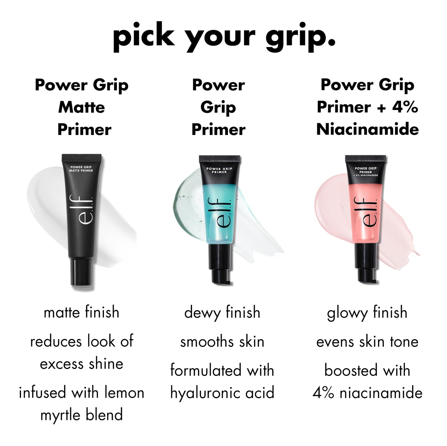 e.l.f. Power Grip Matte Primer Mini, Gel-Based & Hydrating Face Primer for Smoothing Skin & Gripping Makeup, Moisturizing & Priming, Vegan Beauty and Personal Care e.l.f.