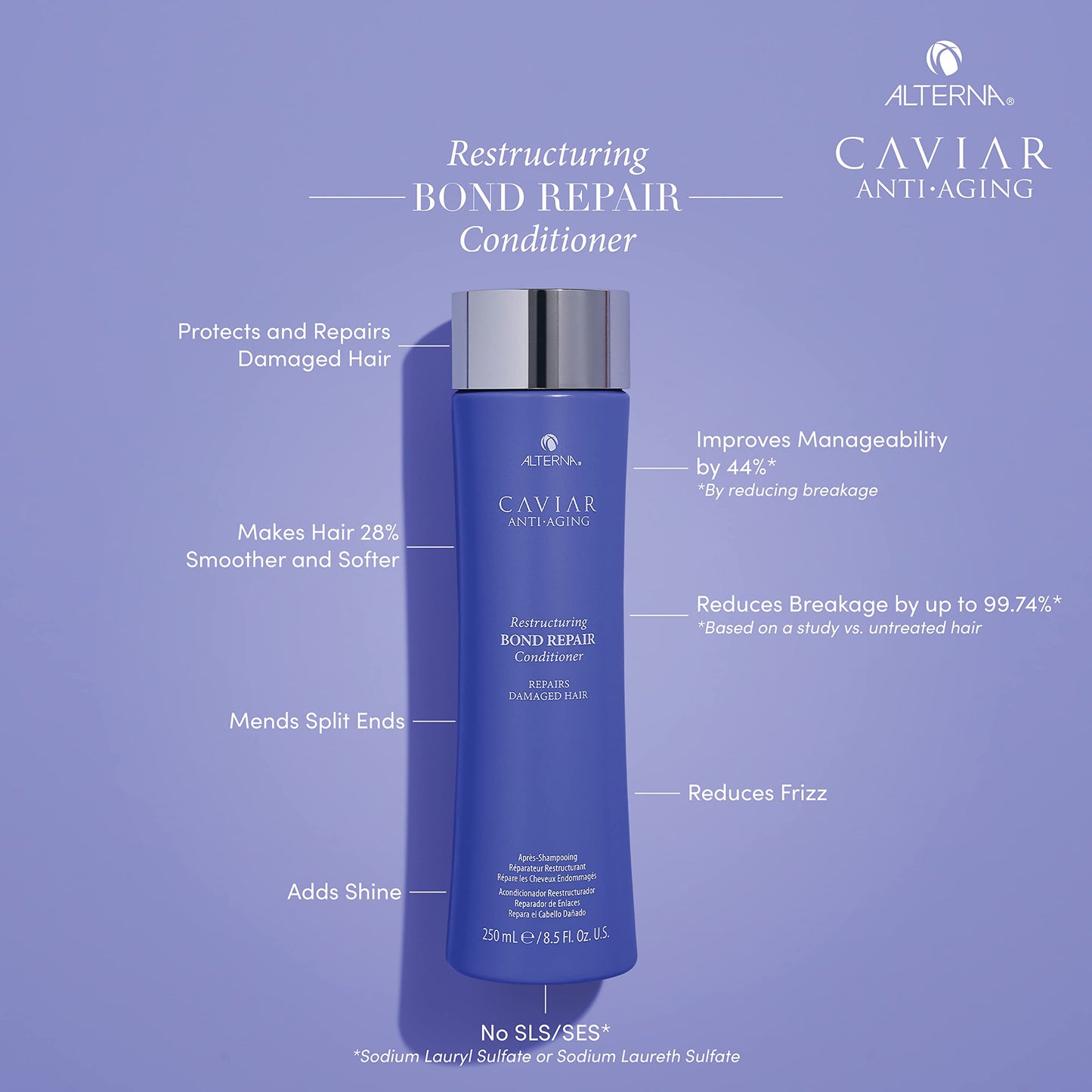 Caviar Anti-Aging Restructuring Bond Repair Conditioner, 8.5 Fl Oz (Pack of 1)