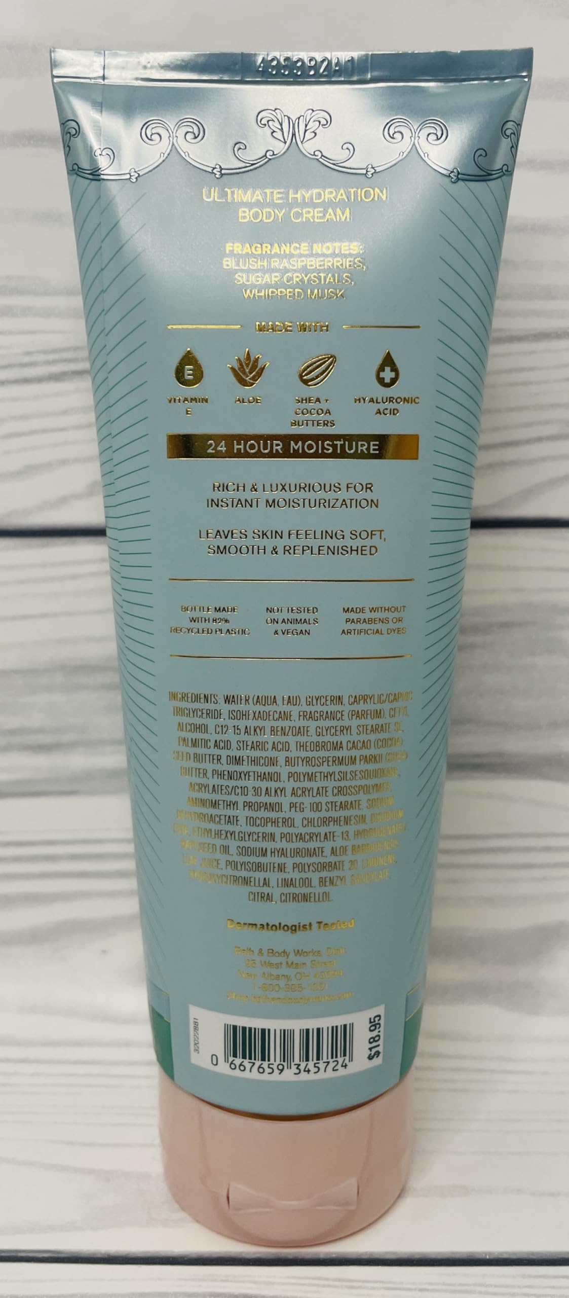 Bath & Body Works Women's Sweetest Song Ultimate Hydration Body Cream 8 Ounces Pack of 2
