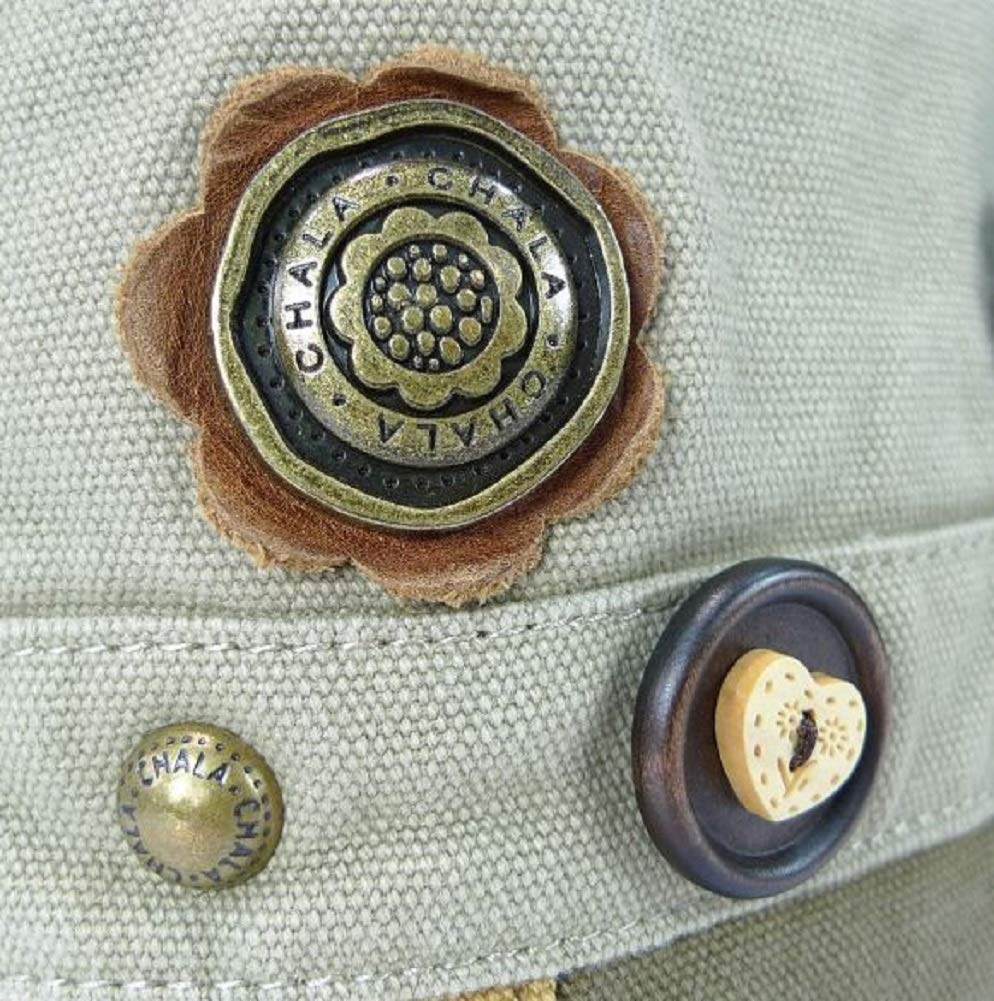 CHALA Patch Cross-Body Women Handbag, Canvas Messenger Bag - Ballerina Sand