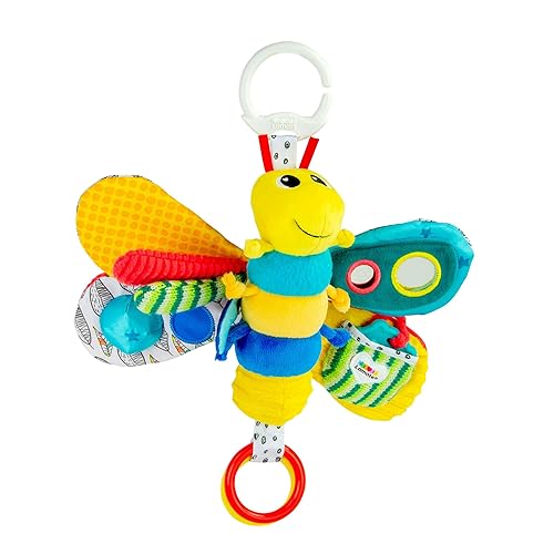 Lamaze Clip On Car Seat and Stroller Toy - Freddie the Firefly - Crinkle Car Seat Toys and Stroller Toys - Sensory Toys for Babies - Travel Toys for…