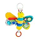Lamaze Clip On Car Seat and Stroller Toy - Freddie the Firefly - Crinkle Car Seat Toys and Stroller Toys - Sensory Toys for Babies - Travel Toys for…