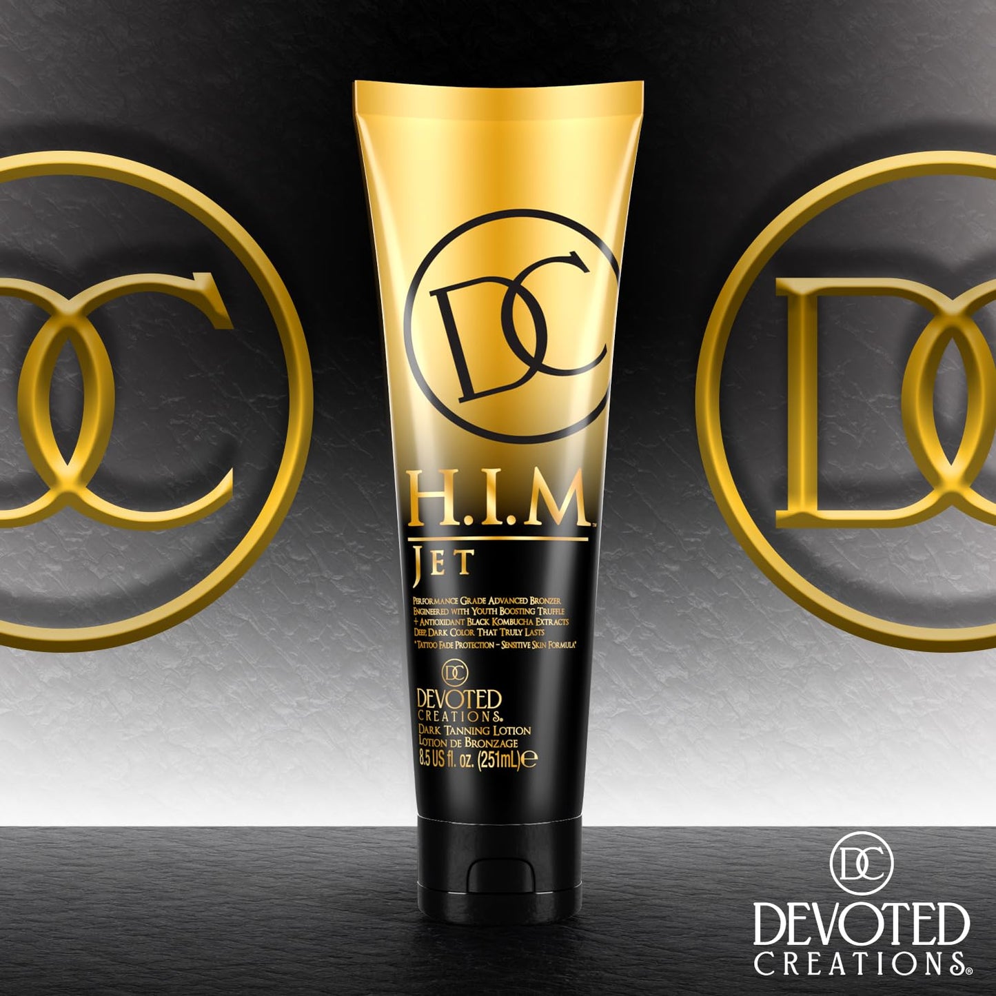 Devoted Creations HIM Jet - Performance Grade Ultra Rich Triple Bronzer Dark Tanning Lotion