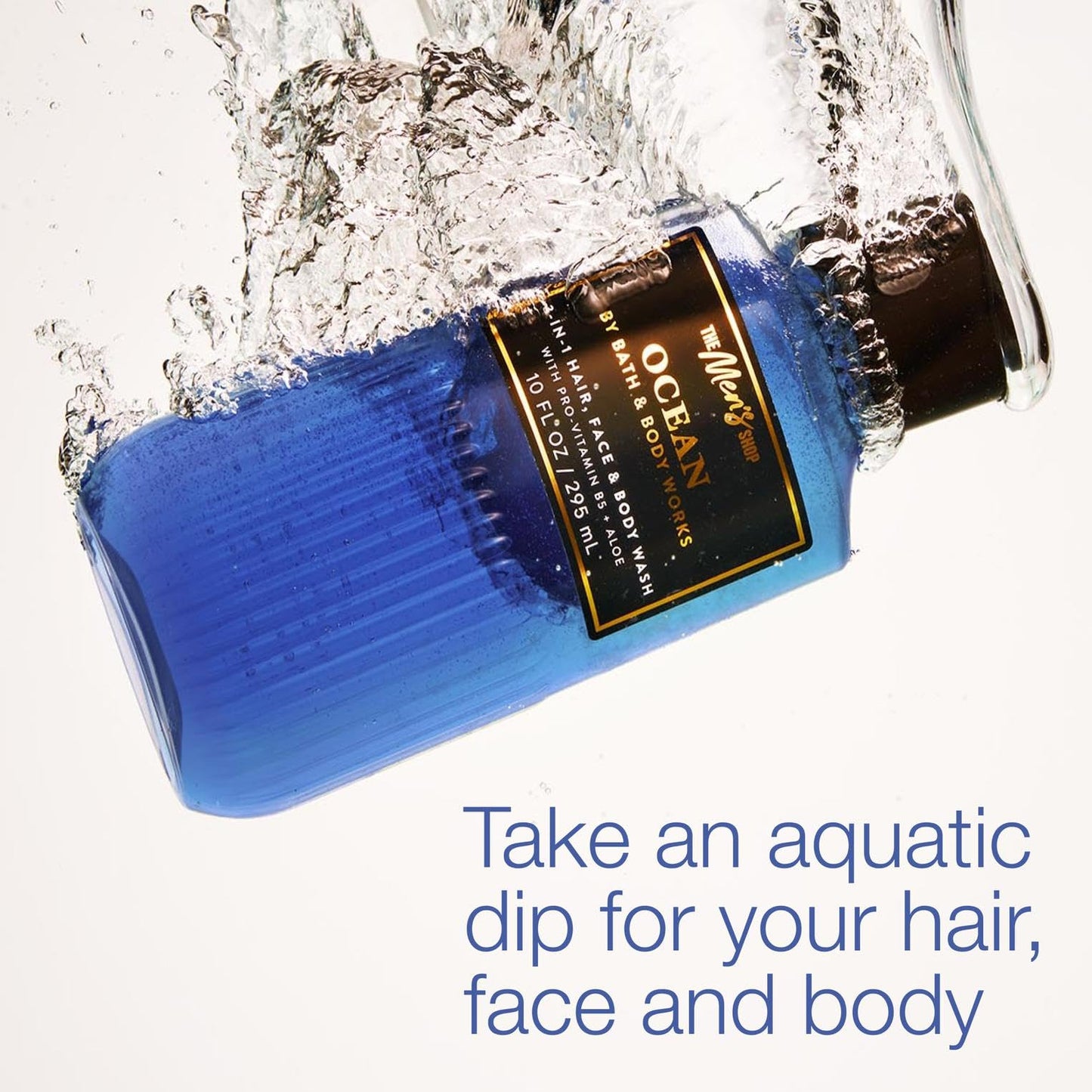Bath & Body Works 3-in-1 Hair, Face & Body Wash for Men - Ocean Scent, Men's Shampoo & Cleanser with Pro-Vitamin B5 & Aloe, Coastal Air & Cypress Beauty and Personal Care Bath & Body Works