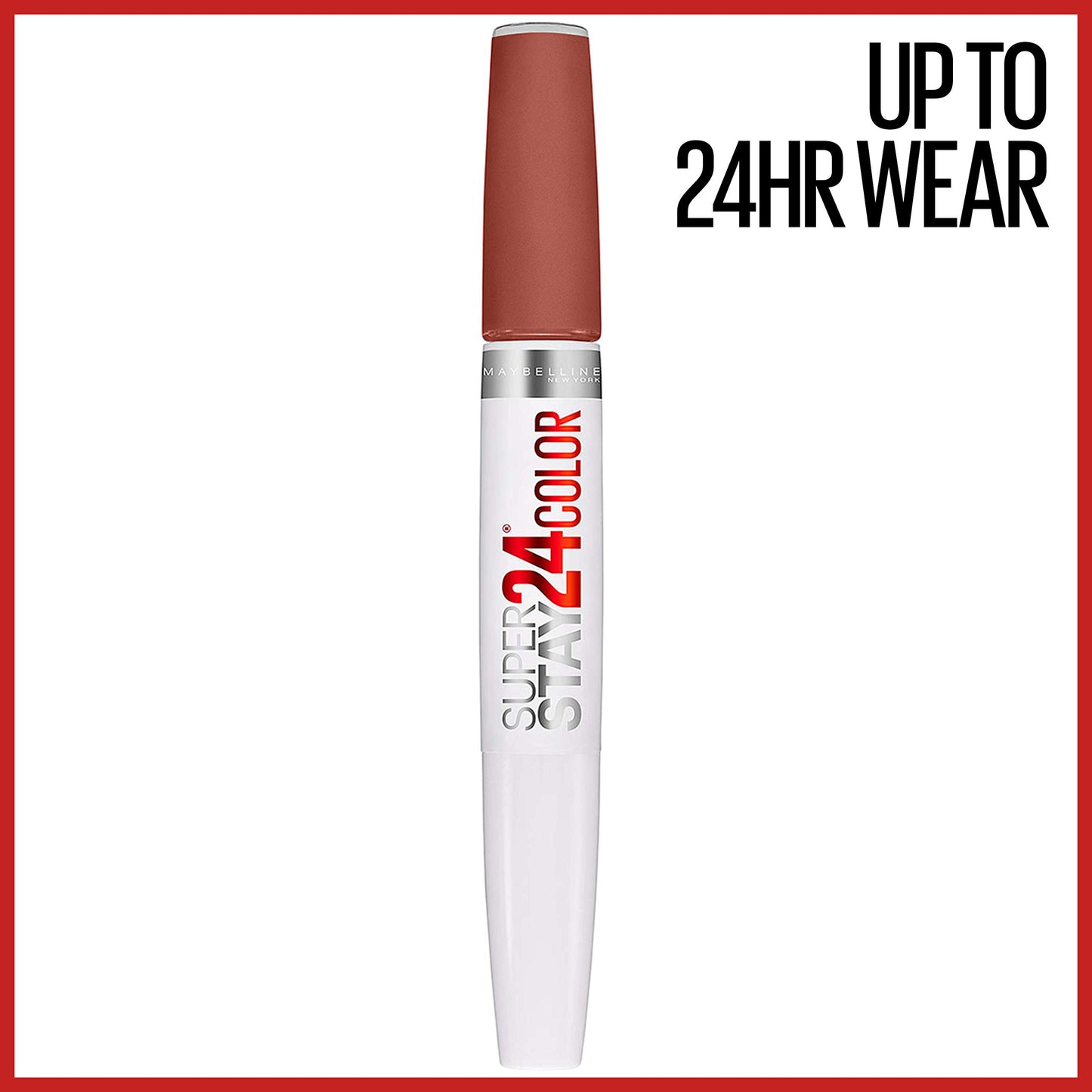Maybelline Super Stay 24, 2-Step Liquid Lipstick Makeup, Long Lasting Highly Pigmented Color with Moisturizing Balm, Endless Espresso, Brown, 1 Count