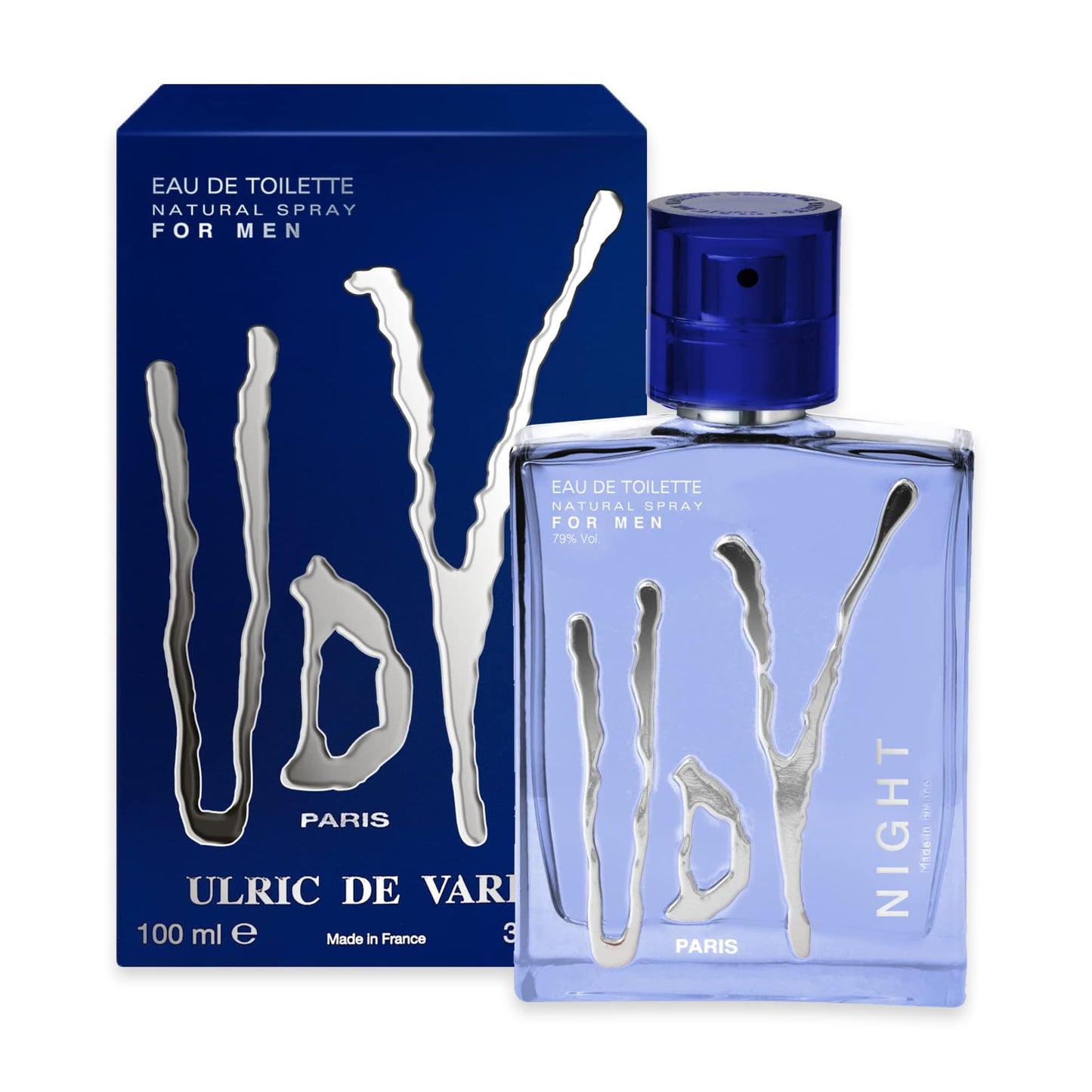 Ulric De Varens NIGHT - Eau De Toilette for Men - Captivating, Enchanting, and Luxurious- Easy to Love, Manly, and Notes of Bergamot, Mandarin