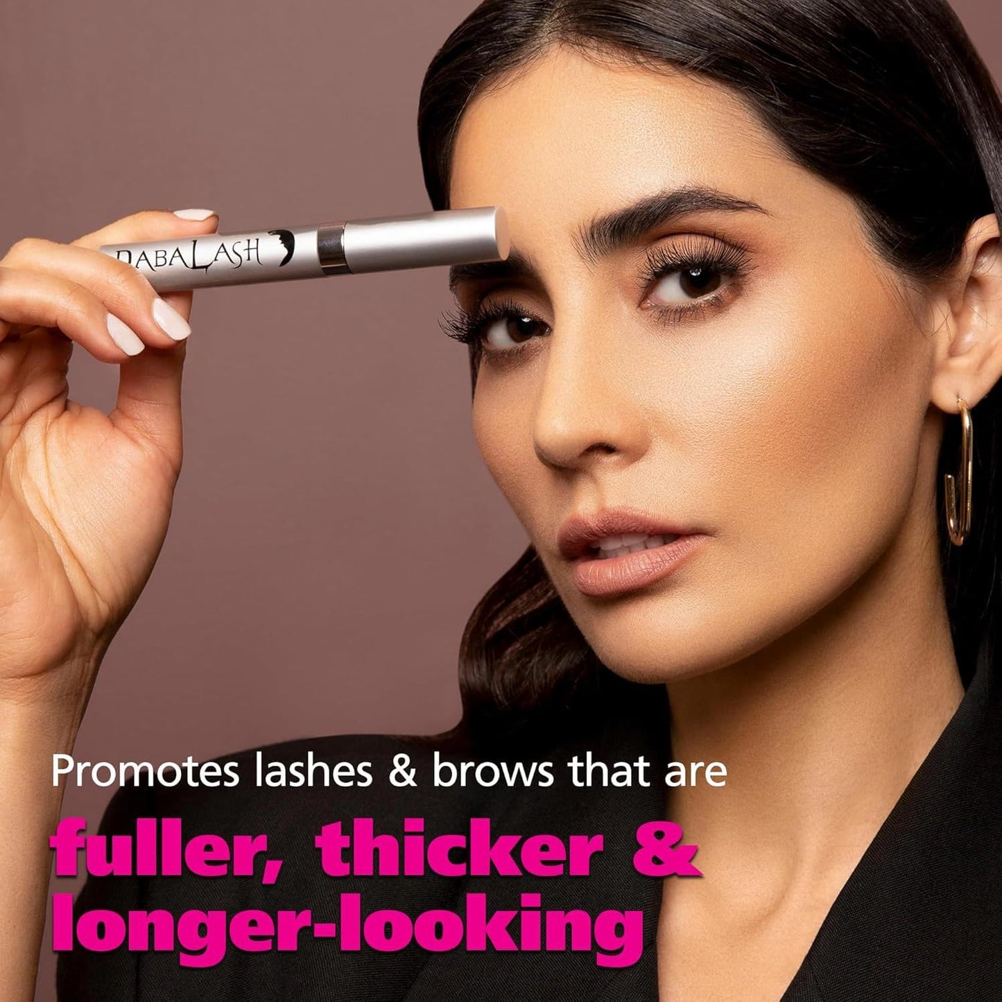 DABALASH Professional Eyelash & Eyebrow Growth Serum with Castor Oil - Promotes the Appearance of Naturally Longer, Fuller, Thicker & Stronger Lash +