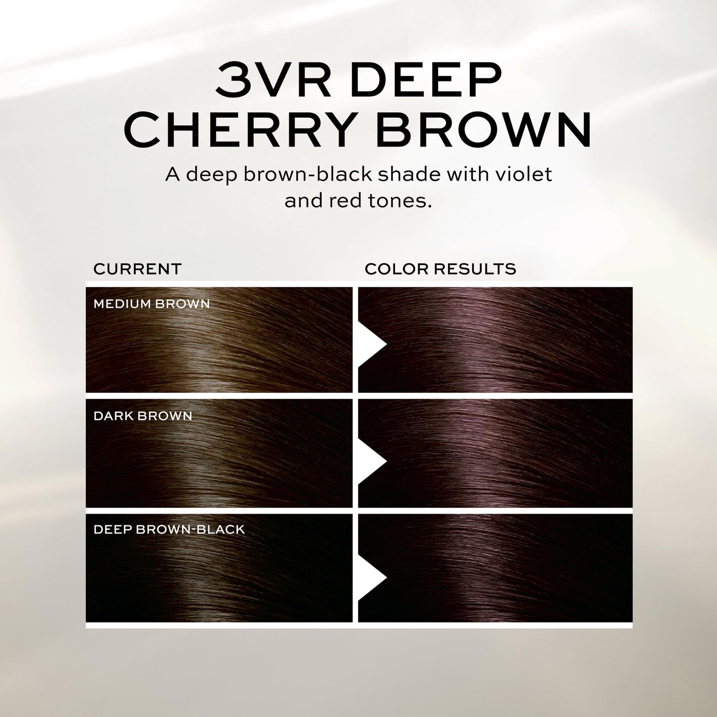 John Frieda Precision Foam Colour, Deep Cherry Brown 3VR, Full-coverage Hair Color Kit, Anti-Fade Gray Coverage, Deep Color Saturation Hair Dye, 1