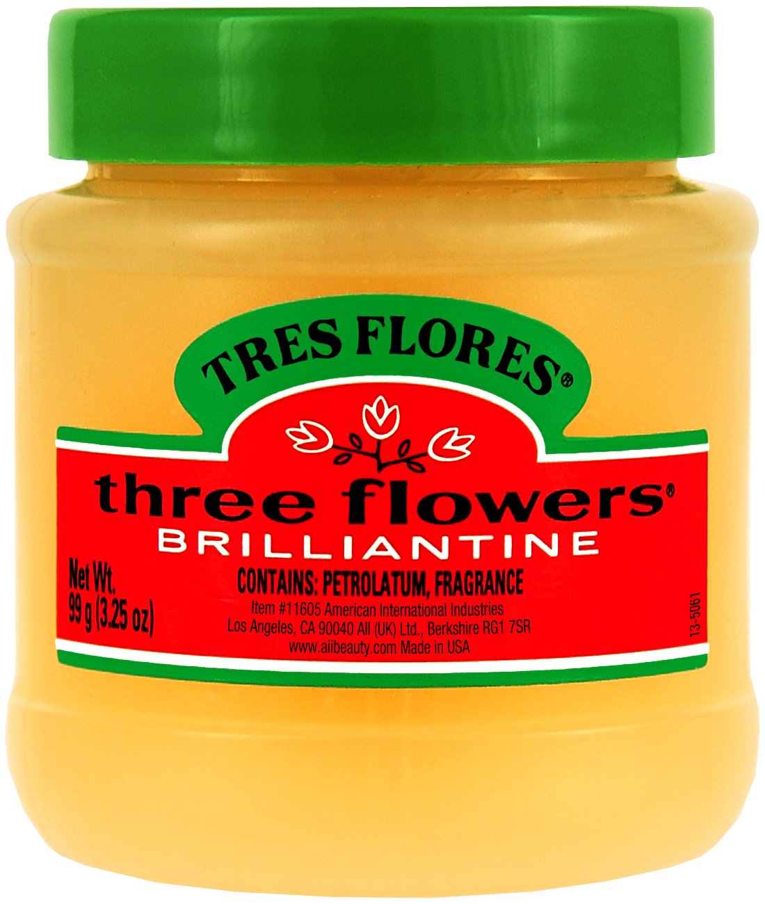 Three Flowers Brilliantine Solid, 3.25-Ounce (Pack of 3)