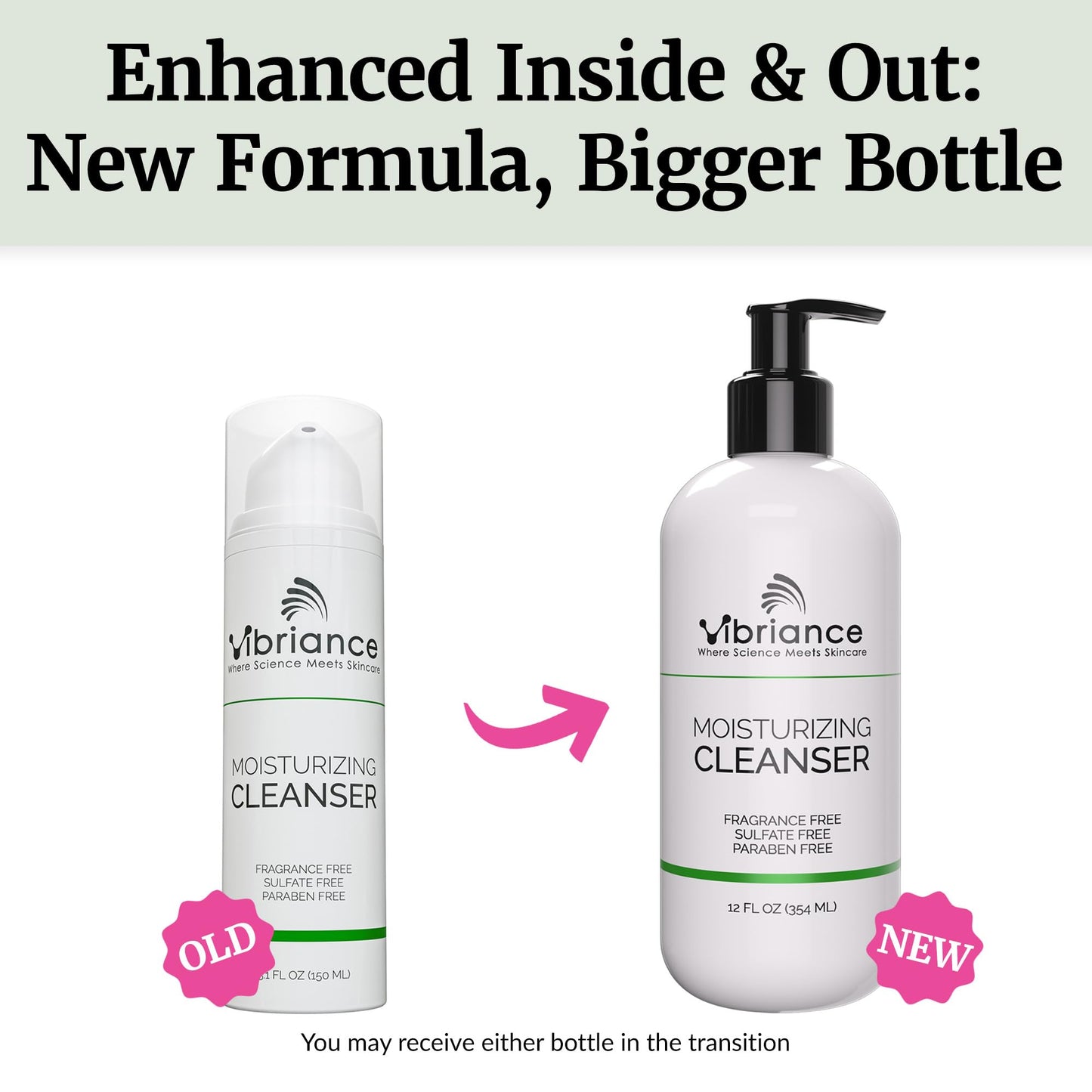 Vibriance Moisturizing Cleanser, Oil-to-Foam Face Wash with Niacinamide, Shea Butter for Mature Skin - Hydrating Gentle Facial Cleanser, Sensitive