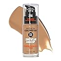 Revlon Liquid Foundation, ColorStay Face Makeup for Combination & Oily Skin, SPF 15, Medium-Full Coverage with Matte Finish, Rich Maple (390), 1.0 oz