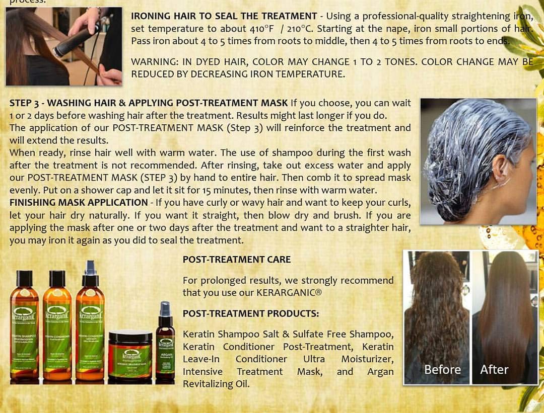KERARGANIC Formaldehyde-Free Organic Keratin Treatment Set (32 oz/946 ml) - Natural Ingredients, Eliminate Frizz, Reduce Volume, Repair Damaged Hair