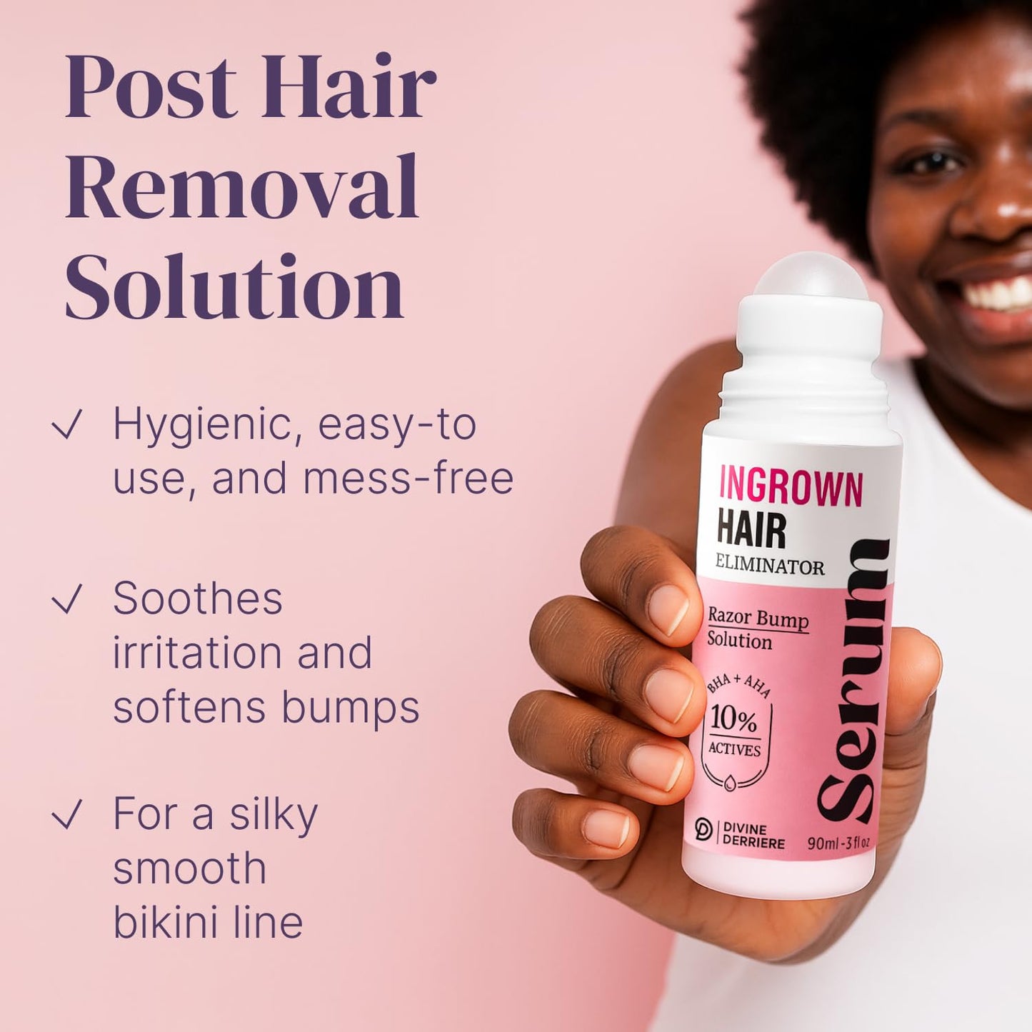 Razor Bump Stopper with Dark Spot Remover, Ingrown Hair Treatment for Bikini Area and Razor Bumps Treatment - Salicylic Acid After Shave Solution