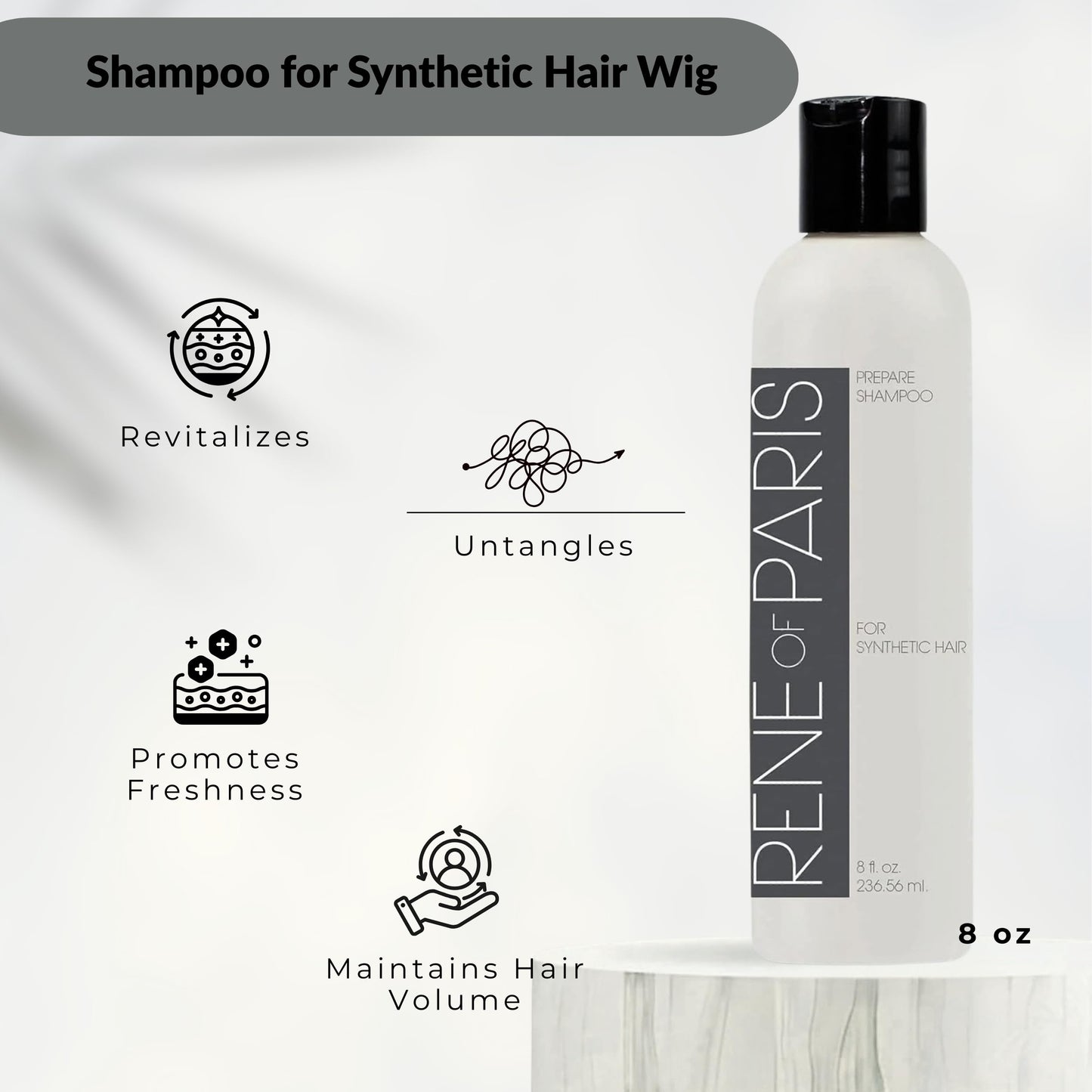 Rene of Paris Synthetic Hair Care Kits (8oz Bottles) (4PC KIT)