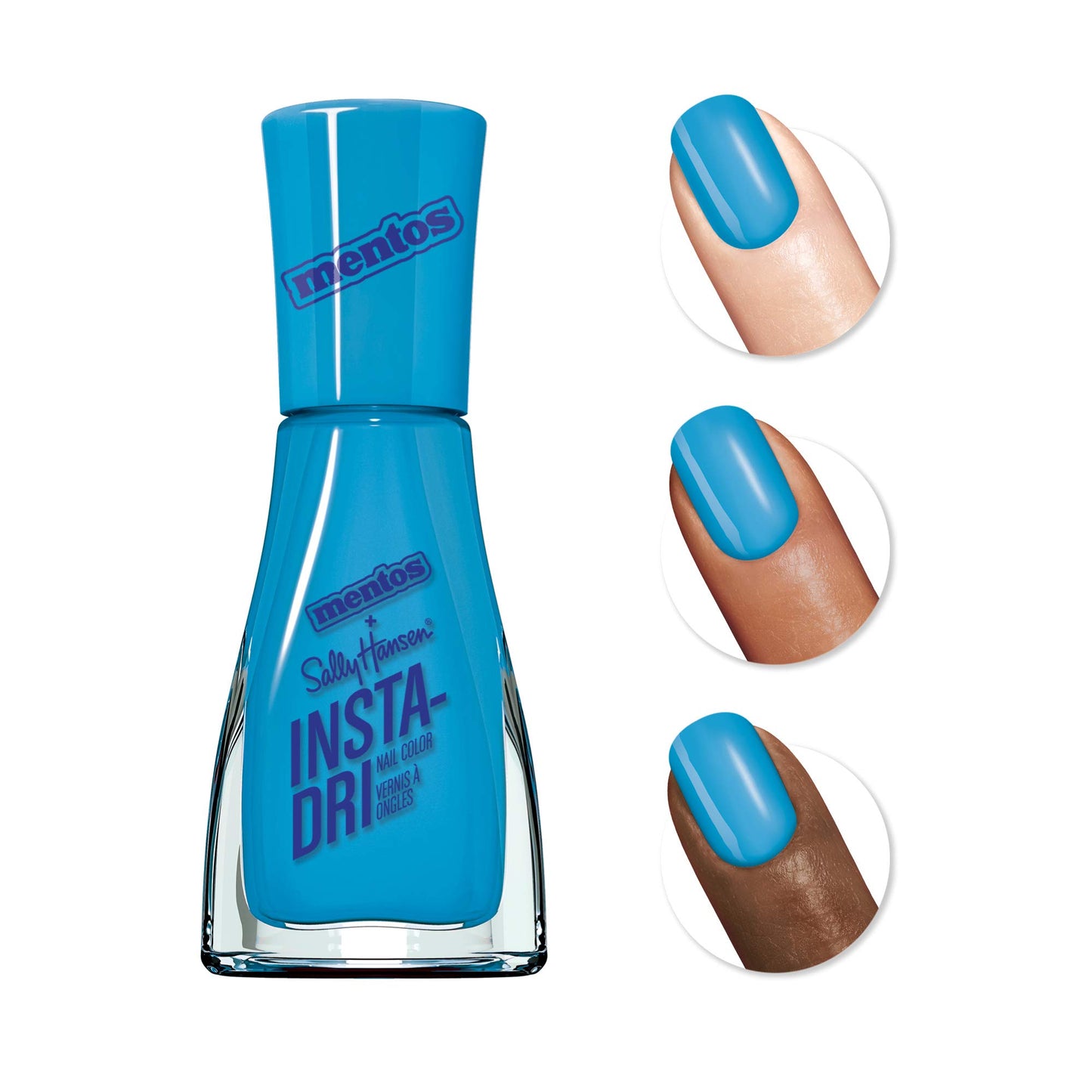 Sally Hansen Insta-Dri x Mentos Nail Polish, Peppermint Dandy, Pack of 1 Beauty & Personal Care Sally Hansen