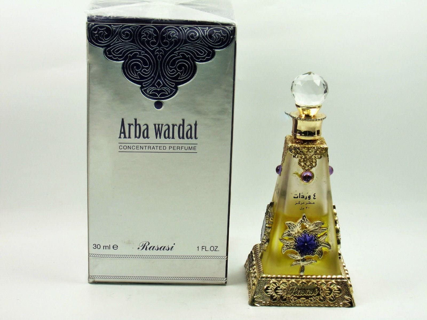 RASASI Arba Wardat Arabian Perfume Oils For Women & Men, 30ml (1.0 Oz) - Long Lasting Concentrated Perfume Oil, Luxurious Unisex Scented Oil For All-day Freshness And Elegance In A Premium Bottle