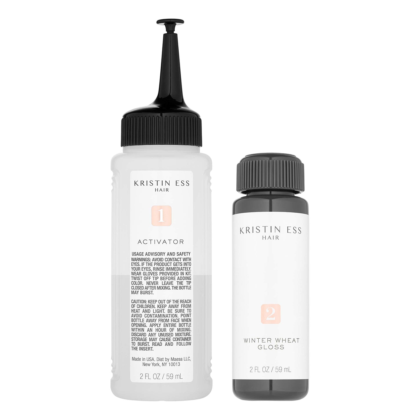 Kristin Ess Hair Gloss in Winter Wheat Light Neutral Blonde - 4 Wk Semi Permanent Hair Color for Women - Light Blonde Color Depositing Conditioner