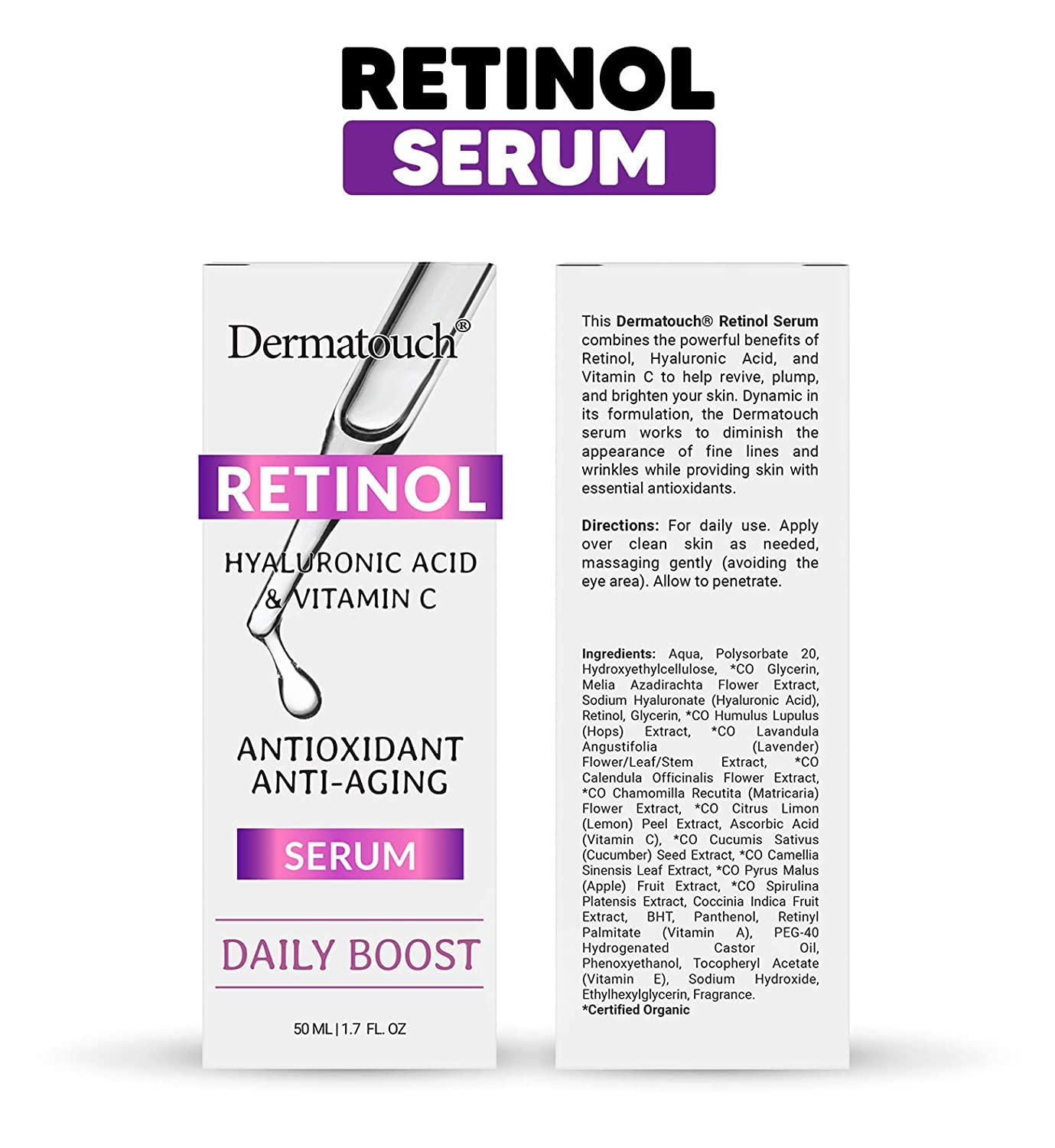 Dermatouch Retinol Daily Boost Serum, 1.7 oz