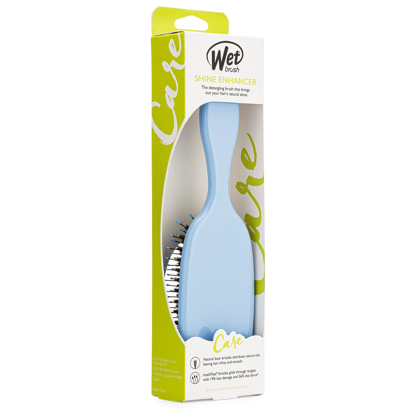 Wet Brush Shine Enhancer Hair Brush, Sky - Exclusive Ultra-soft IntelliFlex Bristles - Natural Boar Bristles for All Hair Types - For Women and Men Beauty and Personal Care Wet Brush